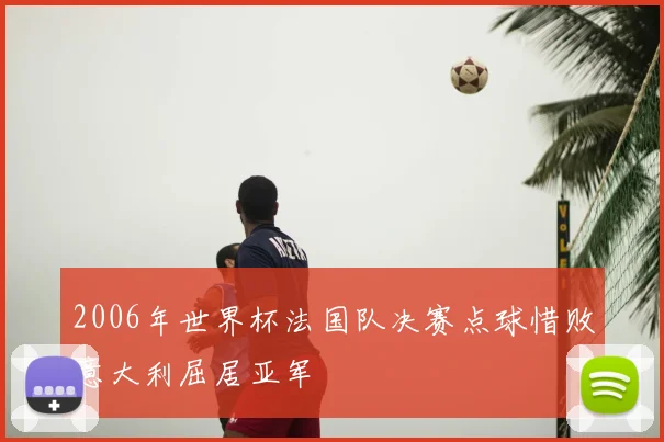 2006年世界杯法国队决赛点球惜败意大利屈居亚军